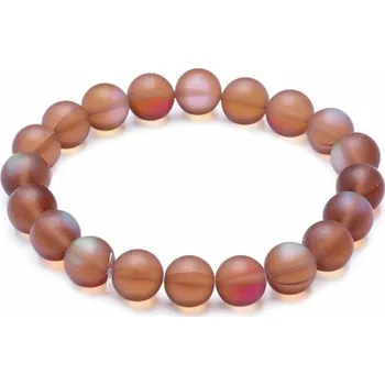 Náramek Opalit Dark Sun aura náramek korálkový obvod cca 17 až 22 cm