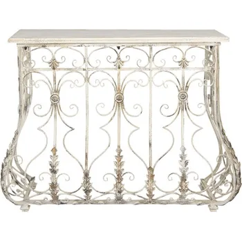 Vintage konzolový stůl s patinou Julius – 126x44x96 cm + doprava zdarma