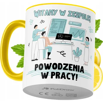 Hrnek Polidraw Hrnek Polidraw Vítejte v Práci jako Dárek keramický 330 ml