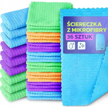 Utěrka Utěrka z mikrovlákna (mikrofáze) WSTR v balení 36 ks, vícebarevná