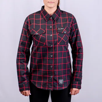 Dámská košile A Dámská košile BLACK HEART RED LINE Barva: Černá, Velikost: XXL