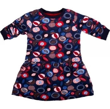 Kojenecký body K-Baby Dívčí bavlněné šaty, Ovoce - granátové, vel. 80