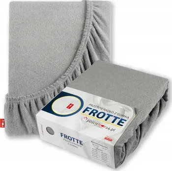 Prostěradlo Froté prostěradlo 80x200 s Gumou Hrubá Bavlna PREMIUM Bok 30 Ocelové