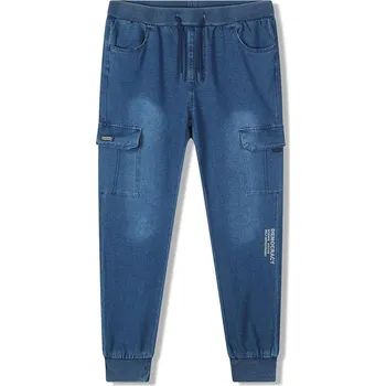 Chlapecké oblečení CHLAPECKÉ KALHOTY S KAPSAMI 2 v 1 - POHODLNÉ TEPLÁKY V DESIGNU RIFLÍ CK0936 Velikost: 152, Barva: Modrá