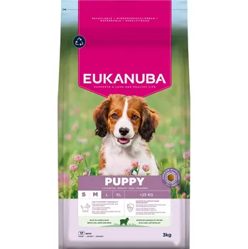 2x3kg Eukanuba Premium Nutrition Puppy Small & Medium Breed Lamb & Rice - výhodné balení