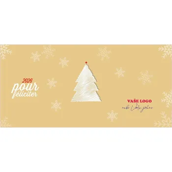 Vánoční dekorace Novoročenka 337 – Bílý stromeček