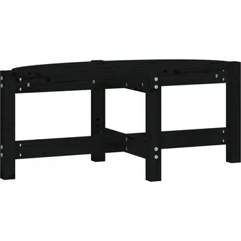 Konferenční stolek Konferenční stolek dřevěný borovice černý 87x48x35 cm