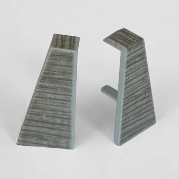 soklová lišta NOVÁK Koncovka L+P k soklové liště MDF 40x18 dub grey, 1 pár M13-AMKO012