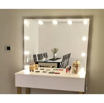 Zrcadlo Zrcadlo 100x80 pro líčení make-up Hollywood