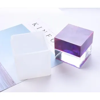 Nádoba na pečení Silikonová Forma Kostka, Bílá, 75x70mm, Vnitřní Rozměr 65x65mm, 1 Ks