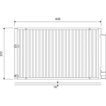 Výparník klimatizace Kondenzátor, klimatizace VALEO 812880