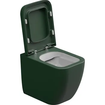 Klozet WC mísa stojící Brio, rimless, keramická, dvoubarevná, BRWC01BI000036FI