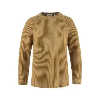 Dámský svetr Fjällräven Övik Rib Sweater Women Buckwheat Brown hnědá XXS