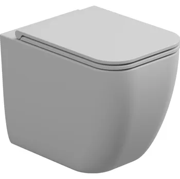 Klozet WC mísa stojící Brio, rimless, keramická, bílá matná, BRWC01001FI
