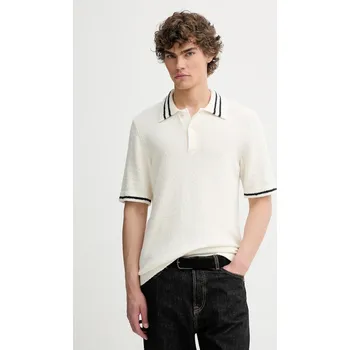 Polo tričko Samsoe Samsoe SAPEDRO M25200017 béžová 01X, vel. XL