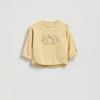 Reserved - Pruhované tričko s dlouhými rukávy - pšeničná - 574BF-12X - 574BF-12X-62