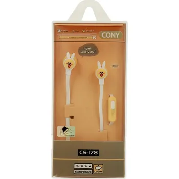 Handsfree Sluchátka CASNI - CS-178 s mikrofonem Žlutá