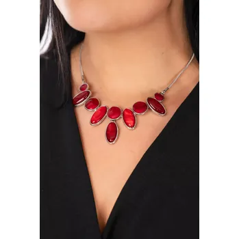 Náhrdelník Dámský šperk ROXA Červená uni