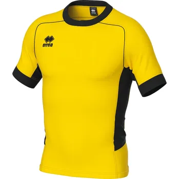 ERREA´ ERREA SHANE Dres na ragby BARVA: žlutá - černá, Velikost: XL Odolný ragbyový dres s přiléhavým střihem a raglánovými rukávy