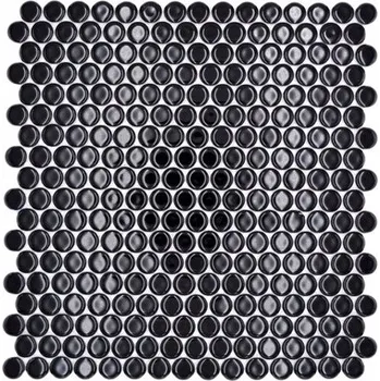 Obklad KERAMICKÁ MOZAIKA, ČERNÁ DLAŽDICE S LESKEM