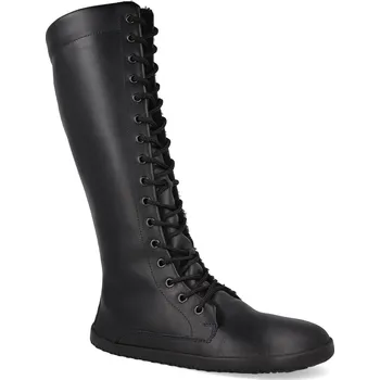 Dámské kozačky Barefoot dámské kozačky Ahinsa - Jaya Tall Winter na zip černé Velikost: 37