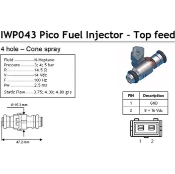 Ventil palivového systému Vstřikovací ventil MAGNETI MARELLI 214310004310