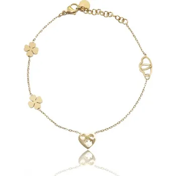 Náramek Flamenco Mystique Pozlacený náramek z chirurgické oceli BST1318 14k zlato