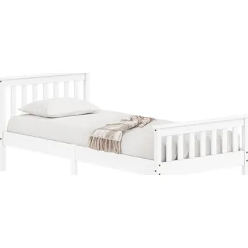 Postel Postel jednolůžko Torino masiv borovice bílá čelo IDEA 8180B