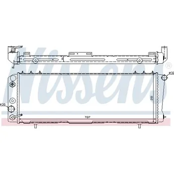 Chladič motoru Chladič, chlazení motoru NISSENS 60986