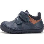 D.D.step Celoroční boty obuv D.D. step kožené BAREFOOT S073-52363A tmavomodré s hnědou velikost: 27