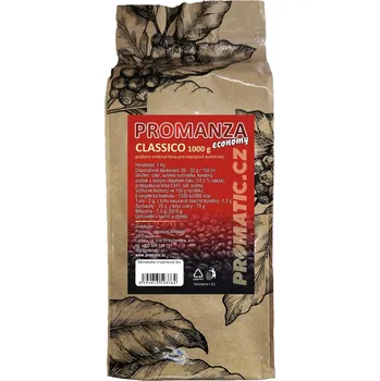 Káva Promatic Promanza ECONOMY Classico zrnková káva 1000g