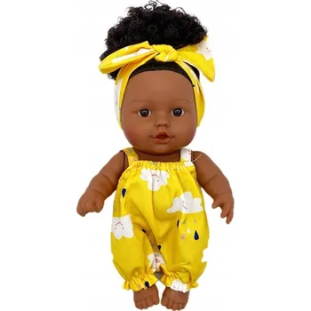 Panenka Panenka miminko tmavé pleti, jako živá, s afro vlasy, velká, krásná, dárek