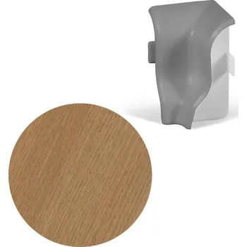 soklová lišta NOVÁK Vnitřní roh k soklové liště MDF 40x20 Dub zimní, 1 ks M08-AMVR026