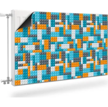 Obraz MAGNETICKÁ PODLOŽKA NA RADIÁTOR BAREVNÉ LEGO KOSTKY HRAČKY PRO DĚTI 90x60