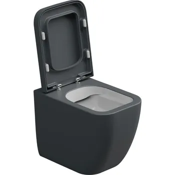 Klozet WC mísa stojící Brio, rimless, keramická, dvoubarevná, BRWC01BI000028FI