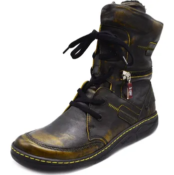 Dámská zimní obuv Dámská zimní kotníková obuv KACPER 4-6463 žlutá vel. 39