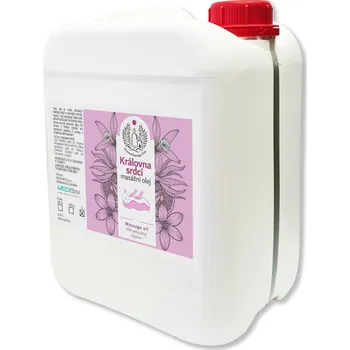 Masážní přípravek MEDISTAR CZ masážní olej KRÁLOVNA SRDCÍ 5L dávkování: Bez pumpy