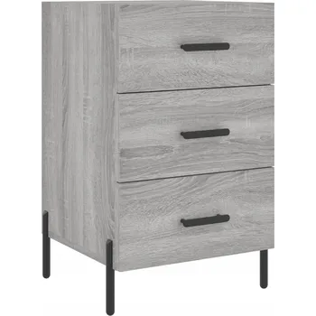 Noční stolek Noční stolek dub sonoma 40x40x66 cm šedý