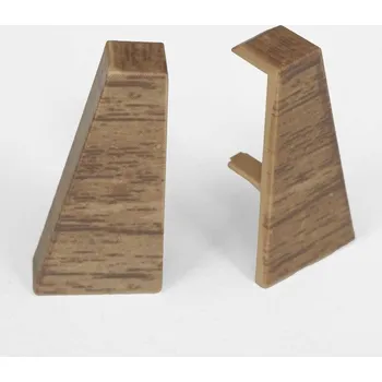 soklová lišta NOVÁK Koncovka L+P k soklové liště MDF 40x18 smrk kanadský, 1 pár M13-AMKO025