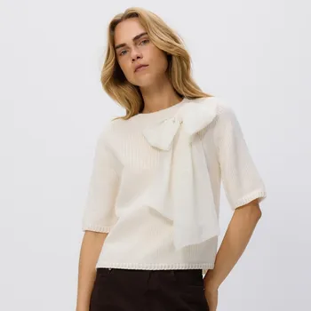 Dámský svetr Reserved - Svetr s příměsí vlny - tělová - 251GV-02X - 251GV-02X-L