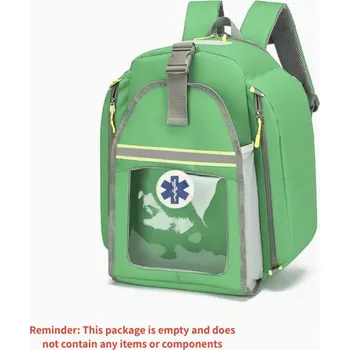 Lékárnička Záchranářský batoh s reflexními pruhy AED / EMS Barva: zelená