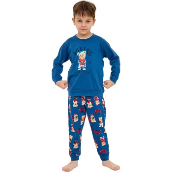 Chlapecké pyžamo CORNETTE 593/178 966/178 BOXER jeans 146/152 0