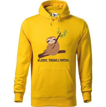 Pánská mikina DOBRÝ TRIKO Pánská mikina s potiskem Klídek Velikost pánské mikiny: 2XL, Barva: Žlutá