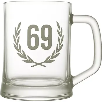 Sklenice Pískovaný půllitr 69 let života