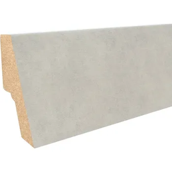 soklová lišta NOVÁK Podlahová - soklová lišta 40x18 MDF fólie cement light grey, 2,7m AAK B003/13