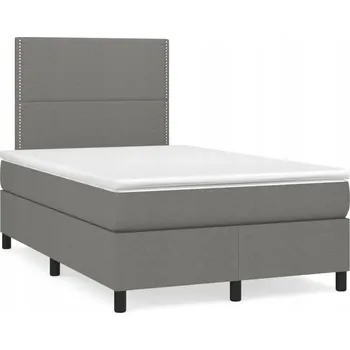 Postel Jednolůžková postel imitace dřeva 120x200 v odstínech šedé