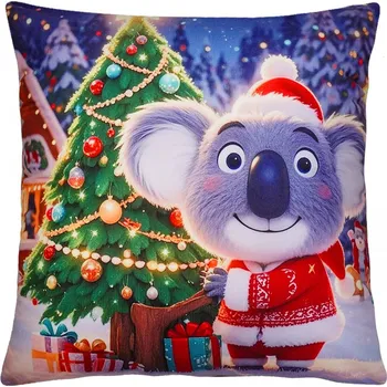 Polštář Vánoční polštář CHRISTMAS KOALA 40x40 cm Mybesthome Varianta: Povlak na polštář s výplní, 40x40 cm