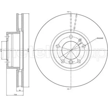 Brzdový kotouč Brzdový kotouč METELLI 23-0693C