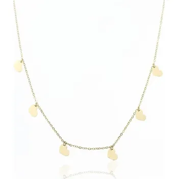 Náhrdelník Flamenco Mystique Pozlacený náhrdelník z chirurgické oceli NST2019 14k zlatem