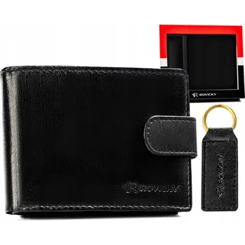 Peněženka Dárková sada: pánská kožená peněženka a klíčenka Barva-Varianta: 1
